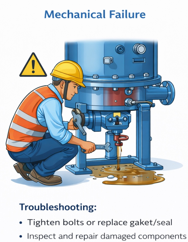 Mechanical Failure in Solid Liquid Separation Equipment
